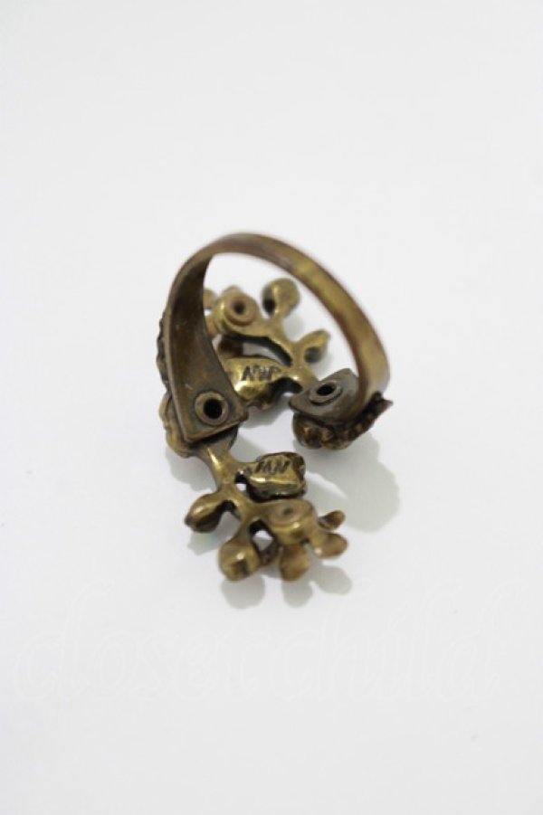 画像2: Michal Negrin / フラワーリング  ピンク×オーロラストーン H-25-05-14-039-LO-AC-KB-ZH (2)