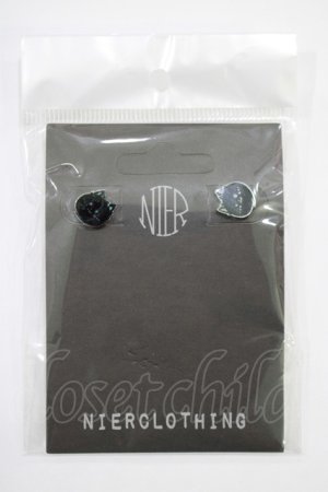 画像: NieR Clothing / STAINLESSシエルピアス  シルバー H-25-05-14-050-PU-AC-KB-ZH