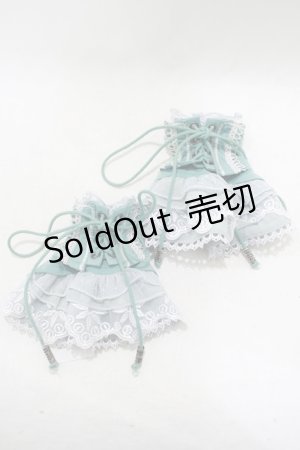 画像: Ozz On / 編み上げレースカフス  ターコイズ H-25-05-14-053-OO-ZA-KB-ZH
