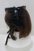 画像2: MARBLE / チュールヘッドドレス  黒 H-25-05-14-069-GO-AC-KB-ZH (2)