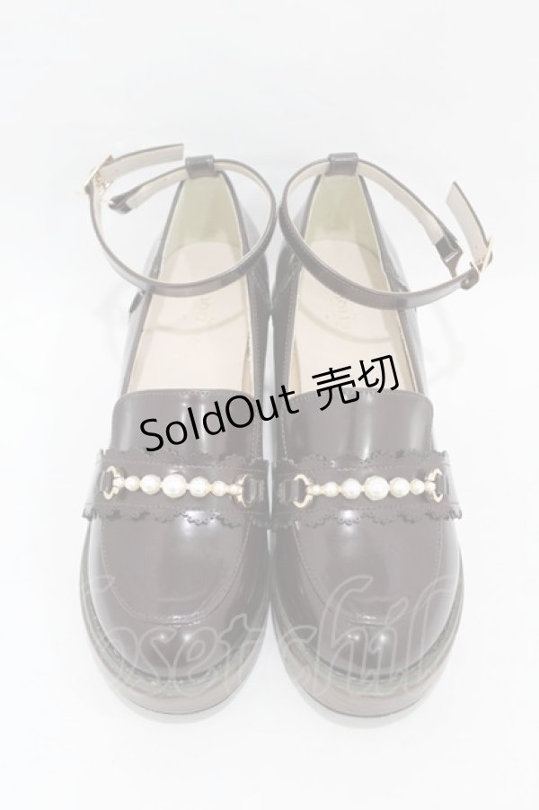 画像1: axes femme POETIQUE / パールローファーパンプス L（24.5cm相当） ブラウン H-25-05-14-1001-AX-SH-NS-ZH (1)