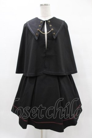 画像: Amavel / Rosary Vampire ケープマント付ジャンスカ Free ブラック H-25-05-14-1035-CA-OP-NS-ZH
