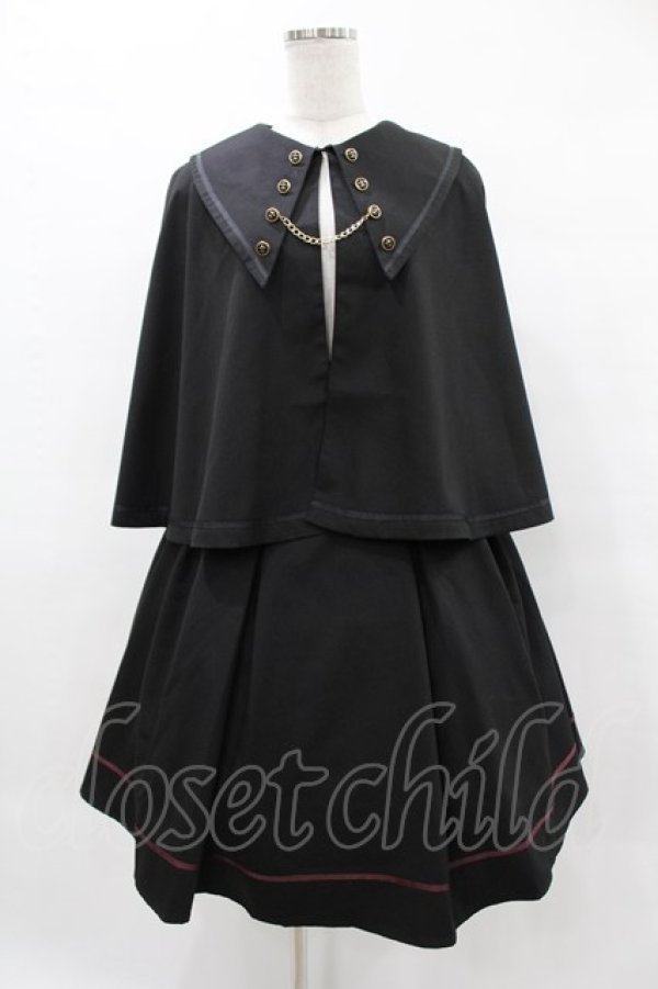 画像1: Amavel / Rosary Vampire ケープマント付ジャンスカ Free ブラック H-25-05-14-1035-CA-OP-NS-ZH (1)