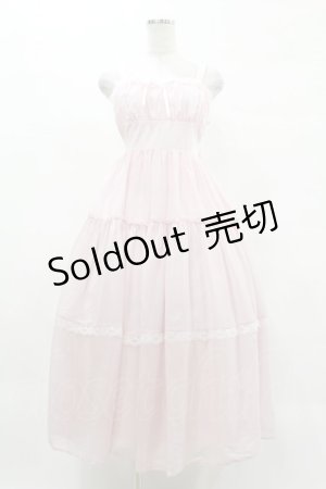 画像: Lovely Tency / 眞白ありすコラボ/ティアードジャンパースカート M ピンク H-25-05-14-1036-0-OP-NS-ZH