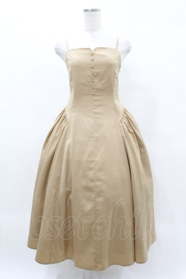 画像1: an another angelus / サイドギャザーキャミワンピース Free BEIGE H-25-05-14-1037-CA-TO-NS-ZH (1)
