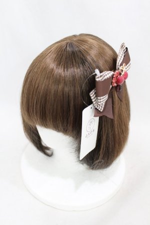 画像: axes femme POETIQUE / チェリーワッフルマルチリボン  ブラウン H-25-05-14-1005-AX-AC-NS-ZH