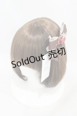 画像: axes femme POETIQUE / チェリーワッフルマルチリボン  ブラウン H-25-05-14-1005-AX-AC-NS-ZH