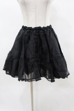 画像: metamorphose / オーガンジーパニエ Free ブラック H-25-05-14-1044-ME-SK-NS-ZH
