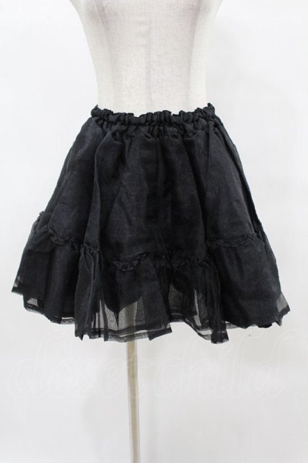 画像1: metamorphose / オーガンジーパニエ Free ブラック H-25-05-14-1044-ME-SK-NS-ZH (1)