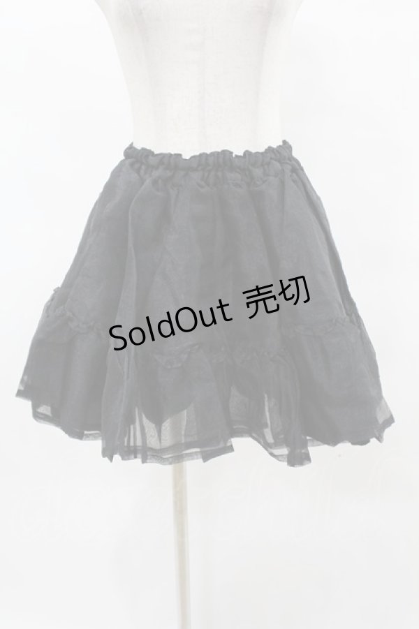 画像1: metamorphose / オーガンジーパニエ Free ブラック H-25-05-14-1044-ME-SK-NS-ZH (1)