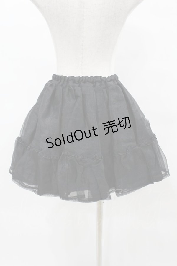 画像2: metamorphose / オーガンジーパニエ Free ブラック H-25-05-14-1044-ME-SK-NS-ZH (2)