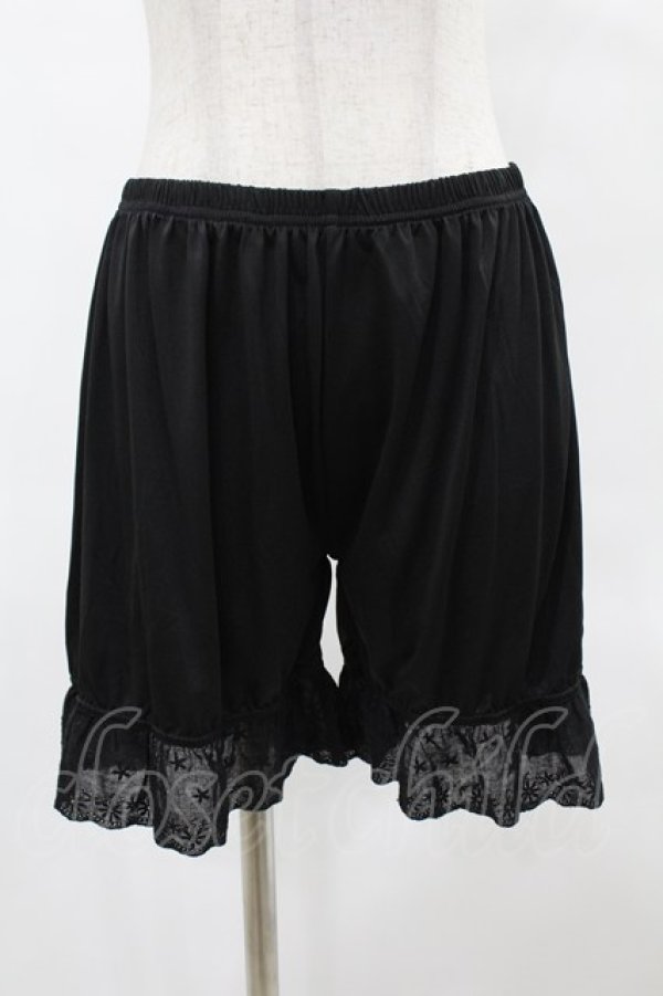 画像1: m petit by misako / ドロワーズセット L~LL ブラック H-25-05-14-1046-LO-PA-NS-ZH (1)