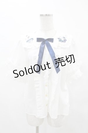 画像: Amavel / Jerryfish Aquarium ブラウス Free オフ/ネイビー H-25-05-14-1049-CA-BL-NS-ZH