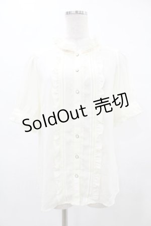 画像: axes femme / カメオ付アンティークブラウス L アイボリー H-25-05-14-1052-AX-BL-NS-ZH