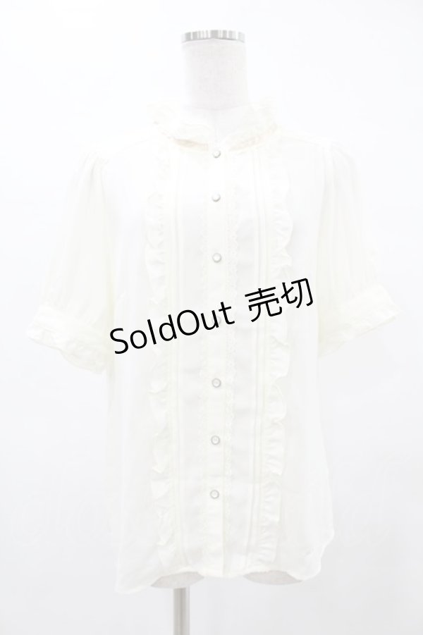 画像1: axes femme / カメオ付アンティークブラウス L アイボリー H-25-05-14-1052-AX-BL-NS-ZH (1)