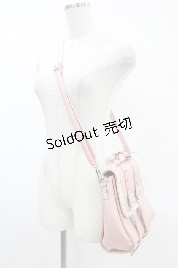 画像2: Ank Rouge / ハートバックルBAG  ピンク H-25-05-14-1017-CA-BG-NS-ZH (2)