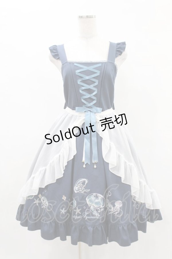 画像1: Amavel / Jerryfish Aquariumジャンパースカート Free ダークネイビー H-25-05-14-1023-CA-OP-NS-ZH (1)