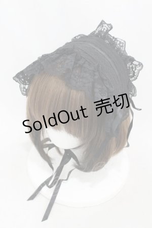 画像: metamorphose / ラッセルレースヘッドドレス  ブラック H-25-05-14-1003-ME-AC-NS-ZH
