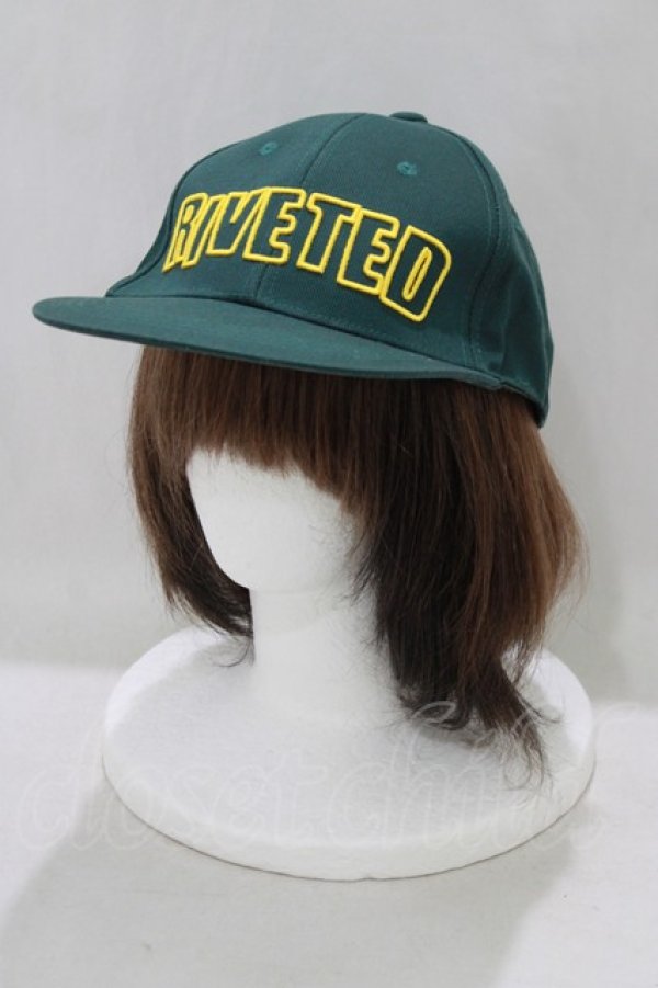 画像1: Candy Stripper / RIVETED CAP  グリーン H-25-05-14-075-PU-AC-KB-ZH (1)
