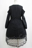 画像3: NieR Clothing / 重ねドットチュールLONG DRESS  黒 H-25-05-14-002-PU-OP-KB-ZH (3)