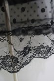 画像4: NieR Clothing / 重ねドットチュールLONG DRESS  黒 H-25-05-14-002-PU-OP-KB-ZH (4)