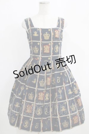 画像: Jane Marple / ロイヤルライブラリーのスクエアドレス  ネイビー H-25-05-15-001-JM-OP-KB-ZH