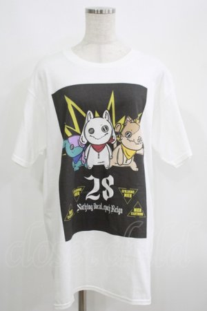画像: NieR Clothing / プリント半袖CUTSEW  白 H-25-05-15-032-PU-TO-KB-ZH