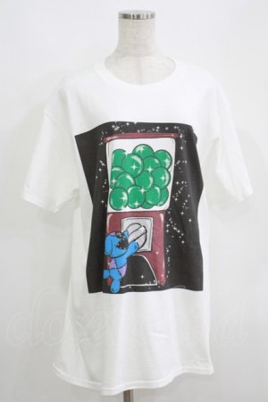 画像: NieR Clothing / プリント半袖CUTSEW XL 白 H-25-05-15-038-PU-TO-KB-ZH