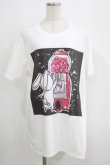 画像1: NieR Clothing / プリント半袖CUTSEW XL 白 H-25-05-15-039-PU-TO-KB-ZH (1)
