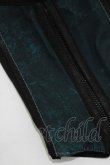 画像4: Ozz Croce / クロス刺繍シュラグ  黒×緑 H-25-05-15-041-OO-TO-KB-ZH (4)