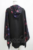 画像3: NieR Clothing / 着物風袖フードシャツ  黒 H-25-05-15-044-PU-BL-KB-ZH (3)
