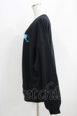 画像2: NieR Clothing / プリントSWEAT   黒×青 H-25-05-15-046-PU-TO-KB-ZH (2)