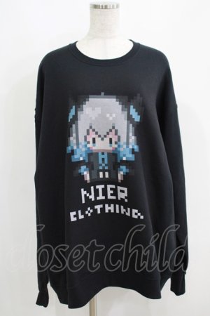 画像: NieR Clothing / プリントSWEAT  XL 黒 H-25-05-15-047-PU-TO-KB-ZH