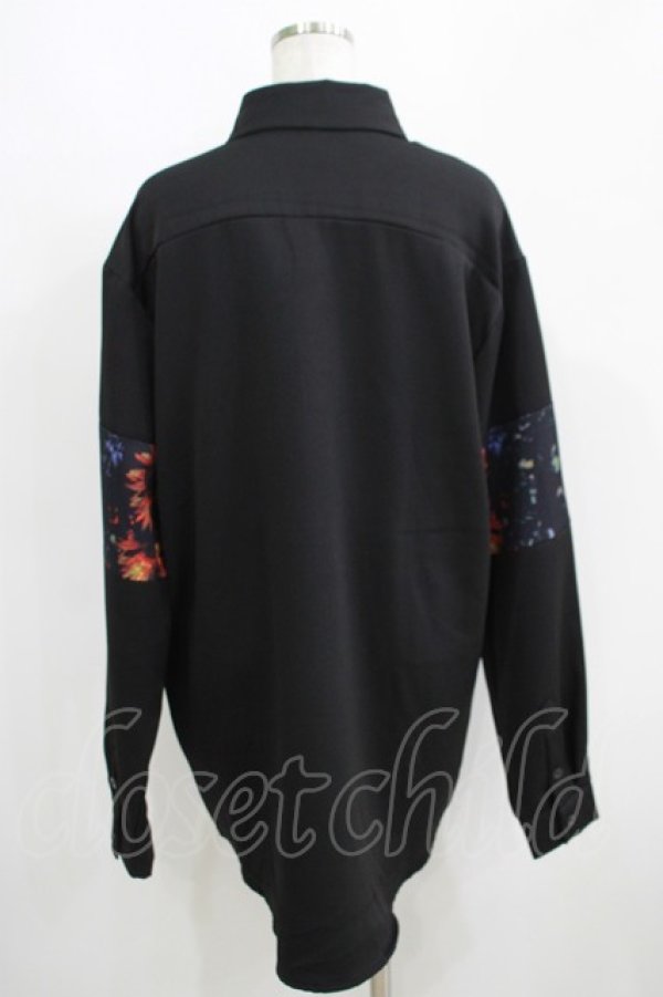画像3: NieR Clothing / 切替長袖トップス  黒 H-25-05-15-049-PU-TO-KB-ZH (3)