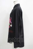 画像2: NieR Clothing / プリントロングシャツ  黒 H-25-05-15-051-PU-BL-KB-ZH (2)