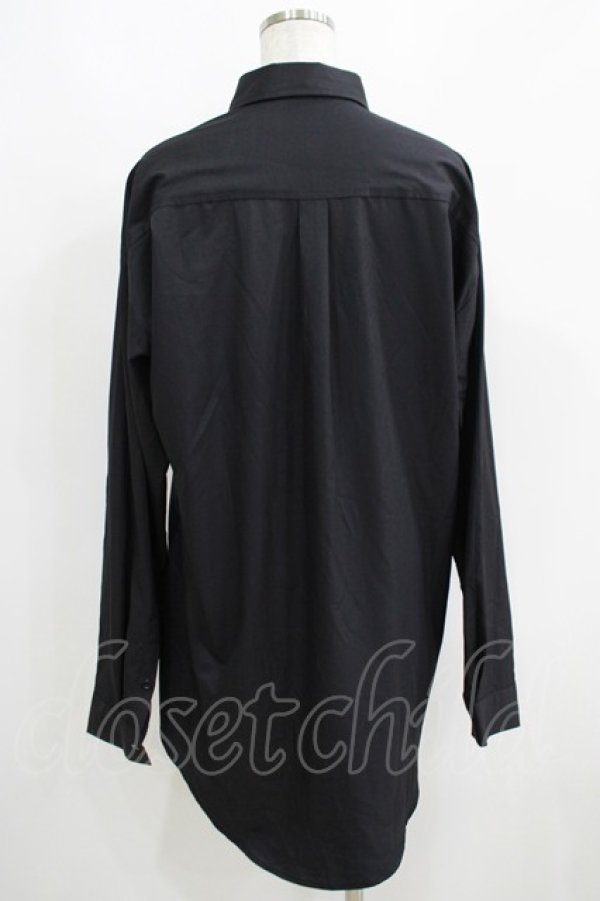 画像3: NieR Clothing / プリントロングシャツ  黒 H-25-05-15-051-PU-BL-KB-ZH (3)