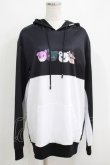 画像1: NieR Clothing / プリントプルパーカー  黒×白 H-25-05-15-052-PU-TO-KB-ZH (1)