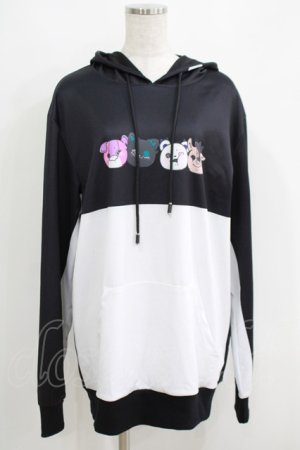画像: NieR Clothing / プリントプルパーカー  黒×白 H-25-05-15-052-PU-TO-KB-ZH
