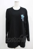 画像1: NieR Clothing / ONE君ポイントロングカットソー  黒 H-25-05-15-054-PU-TO-KB-ZH (1)