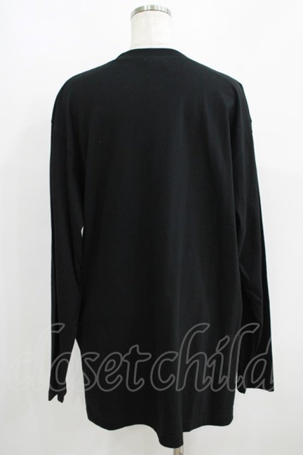 画像3: NieR Clothing / ONE君ポイントロングカットソー  黒 H-25-05-15-054-PU-TO-KB-ZH (3)