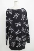 画像3: NieR Clothing / プリントトップス  黒ロゴ H-25-05-15-056-PU-BL-KB-ZH (3)