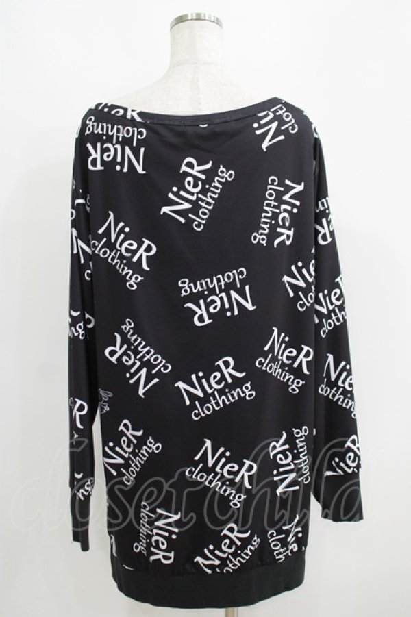 画像3: NieR Clothing / プリントトップス  黒ロゴ H-25-05-15-056-PU-BL-KB-ZH (3)