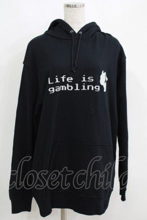 画像: NieR Clothing / プリントプルパーカー  黒 H-25-05-15-057-PU-TO-KB-ZH