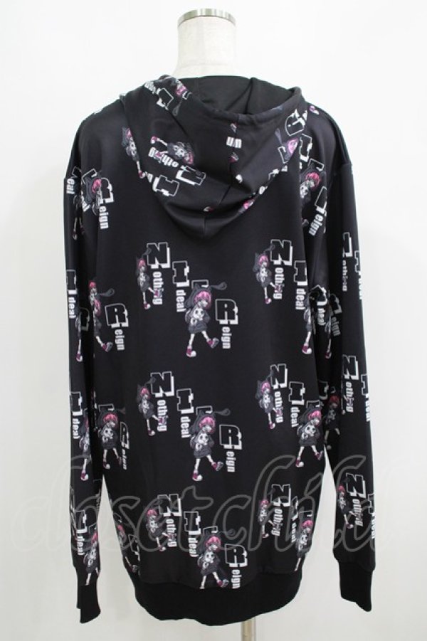 画像3: NieR Clothing / プリントプルパーカー  黒 H-25-05-15-060-PU-TO-KB-ZH (3)