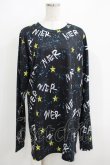 画像1: NieR Clothing / プリントトップス  スターロゴ H-25-05-15-062-PU-BL-KB-ZH (1)