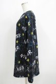 画像2: NieR Clothing / プリントトップス  スターロゴ H-25-05-15-062-PU-BL-KB-ZH (2)