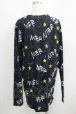 画像3: NieR Clothing / プリントトップス  スターロゴ H-25-05-15-062-PU-BL-KB-ZH (3)