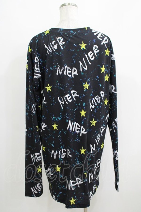 画像3: NieR Clothing / プリントトップス  スターロゴ H-25-05-15-062-PU-BL-KB-ZH (3)