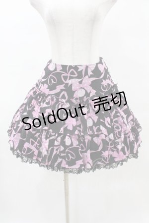 画像: Angelic Pretty / ラッピングリボンフリルスカート Free ブラック H-25-05-15-1031-AP-SK-NS-ZH