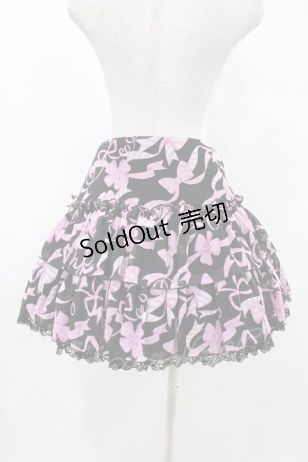 画像2: Angelic Pretty / ラッピングリボンフリルスカート Free ブラック H-25-05-15-1031-AP-SK-NS-ZH (2)